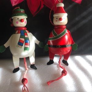 Vintage wooden Christmas ornaments -2